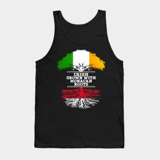 Irish Grown With Monacan Roots - Gift for Monacan With Roots From Monaco Tank Top